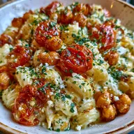 Baked Feta Pasta with Chickpeas: 40 Min