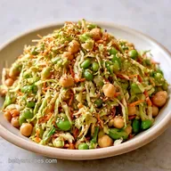 Chickpea Edamame and Cabbage Salad for 4
