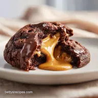Chocolate Peanut Butter Lava Cookies: Molten Center