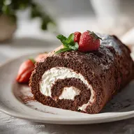 Chocolate Swiss Roll Cake: Fluffy and Moist