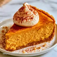 Pumpkin Cheesecake Pie with Graham Crust