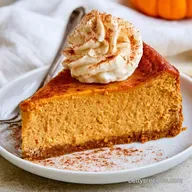 Easy Pumpkin Cheesecake for 12 Servings