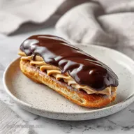 Mocha Eclairs: Silky Coffee Center