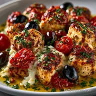 One Dish Chicken Feta Bake with Kalamata Olives