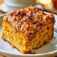 Pumpkin Coffee Cake with Crumb Topping