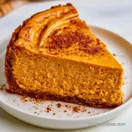 Baked Pumpkin White Chocolate Cheesecake