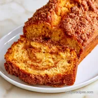 Streusel Pumpkin Bread with Pecans
