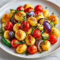 Crispy Vegetarian Sheet Pan Gnocchi