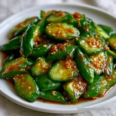 Asian Cucumber Salad Recipe: 10 Minutes Recipe Card