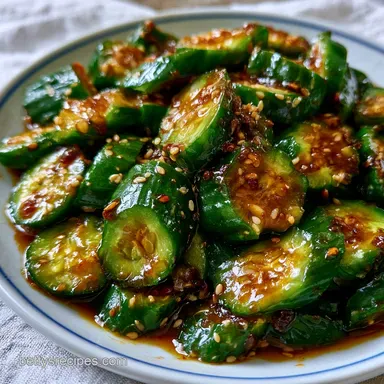 Asian Cucumber Salad Recipe: 10 Minutes