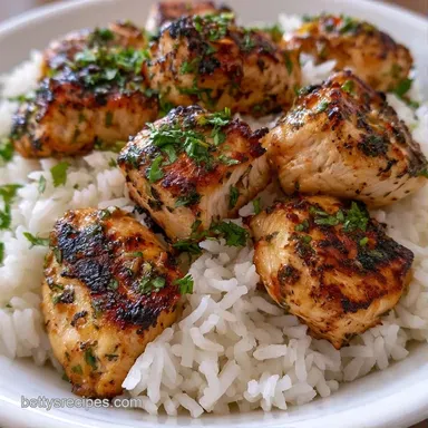Rice Bowl with Chicken for 4 Servings Recipe Card