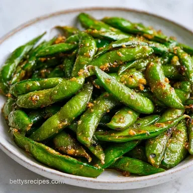 Garlic Edamame in 10 Minutes Recipe Card