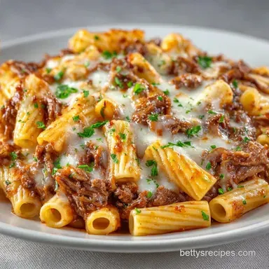 Cheesy Ground Beef Pasta: One-Pot