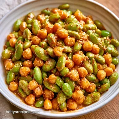 Chickpea Edamame Salad Meal Prep Recipe Card