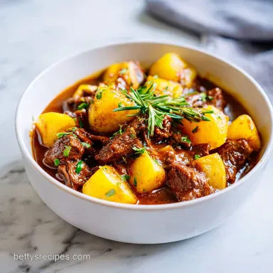 Creamy Beef and Potato Skillet for 6 Servings: Tender Beef