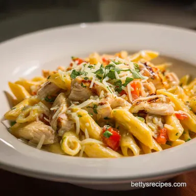 Creamy Garlic Parmesan Chicken Pasta for 4 Servings
