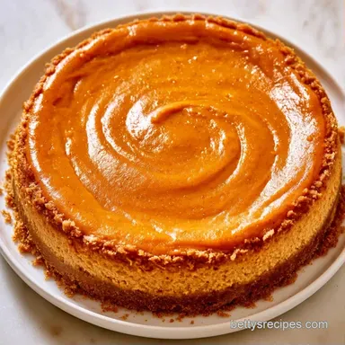 Pumpkin Cheesecake Pie with Graham Crust Recipe Card