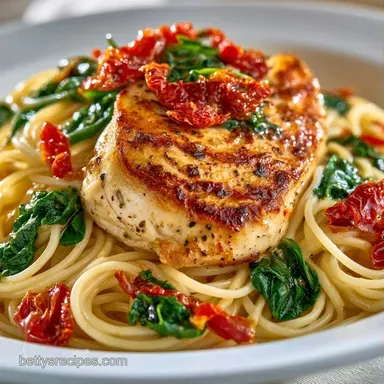 Tuscan Chicken Pasta in 40 Minutes Recipe Card