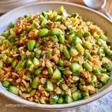 Crispy Rice Edamame Salad: Meal Prep