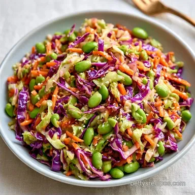 Crunchy Cabbage and Edamame Salad: 20m