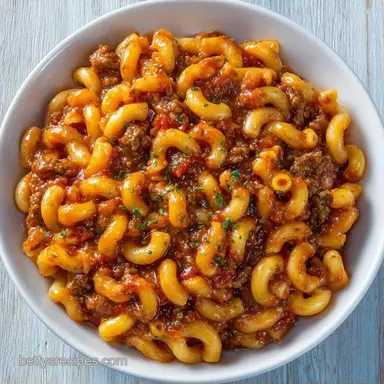 Easy Beefaroni Recipe: One-Pot Recipe Card