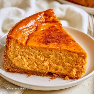 Easy Pumpkin Cheesecake for 12 Servings Recipe Card