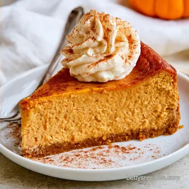 Easy Pumpkin Cheesecake for 12 Servings