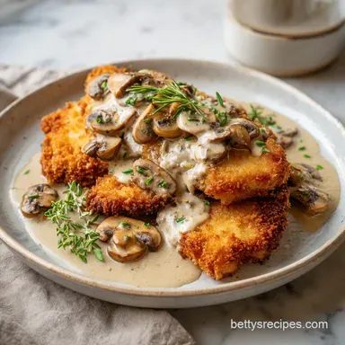 German Schnitzel for 4 Servings Recipe Card