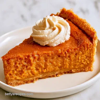 GlutenFree Crustless Pumpkin Pie: Silky Recipe Card