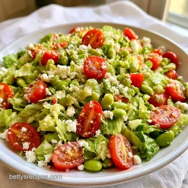 Greek Salad with Edamame in 20 Minutes Recipe Card