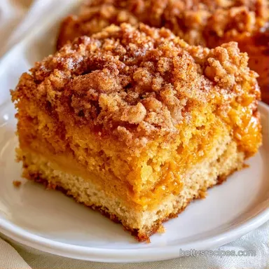 Pumpkin Coffee Cake with Almond Streusel Recipe Card