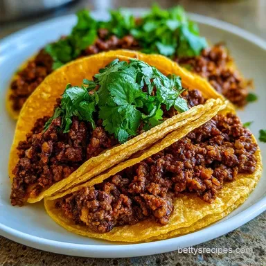 Inexpensive Beef Tacos for 4 Servings