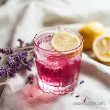 Lavender Iced Tea with Lemon for 4 Servings