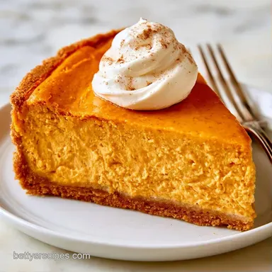 NoBake Pumpkin Cheesecake for 8 Servings Recipe Card
