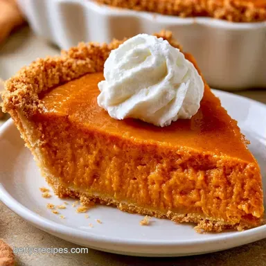 NoBake Pumpkin Pie with Cream Cheese Recipe Card