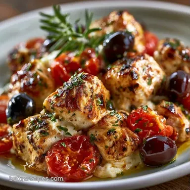 One Dish Chicken Feta Bake in 40 Minutes Recipe Card