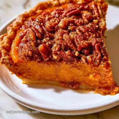 Pecan Praline Pumpkin Pie for 8 Slices Recipe Card