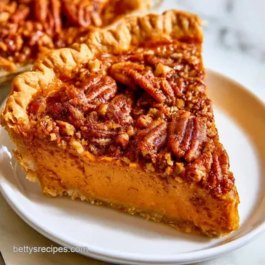 Pecan Praline Pumpkin Pie for 8 Slices