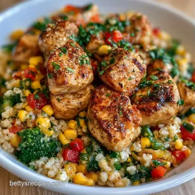 Protein Packed Grain Bowl for 4 Servings Recipe Card