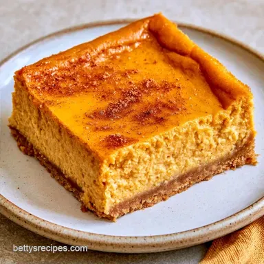Creamy Pumpkin Cheesecake Bars