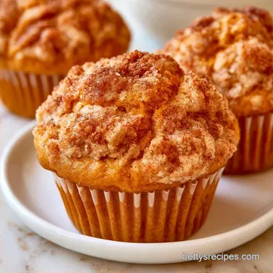 Pumpkin Coffee Cake Muffins for 12