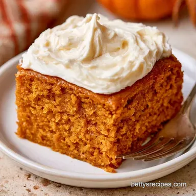 Pumpkin Cream Cheese Cake in 50 Minutes Recipe Card