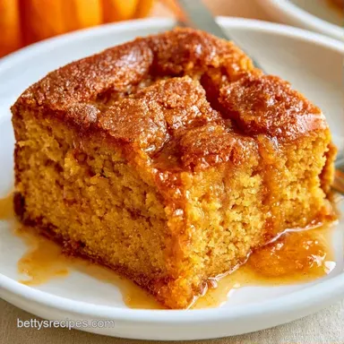 Pumpkin Dump Cake for 12 Servings Recipe Card