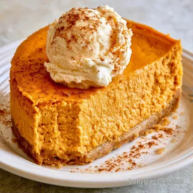 Pumpkin Ice Cream Cheesecake: Creamy Recipe Card