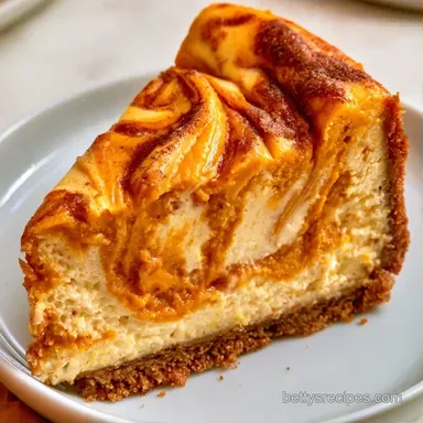 Pumpkin Swirl Cheesecake for 16 Slices Recipe Card