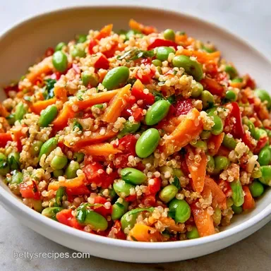 Quinoa Edamame Salad: Meal Prep Recipe Card