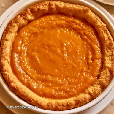 Spiced Pumpkin Tart for 8 Slices Recipe Card