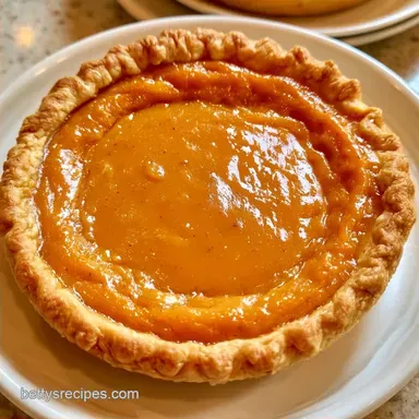 Spiced Pumpkin Tart for 8 Slices