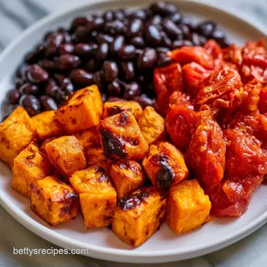 Sweet Potato Bean Skillet in 30 Minutes Recipe Card