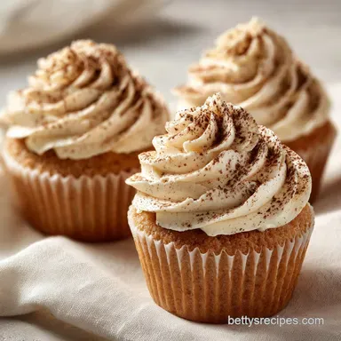 Tiramisu Cupcakes Espresso with Mascarpone Frosting: Fluffy